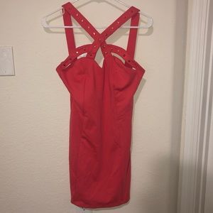 Pink/Peach Strappy Dress